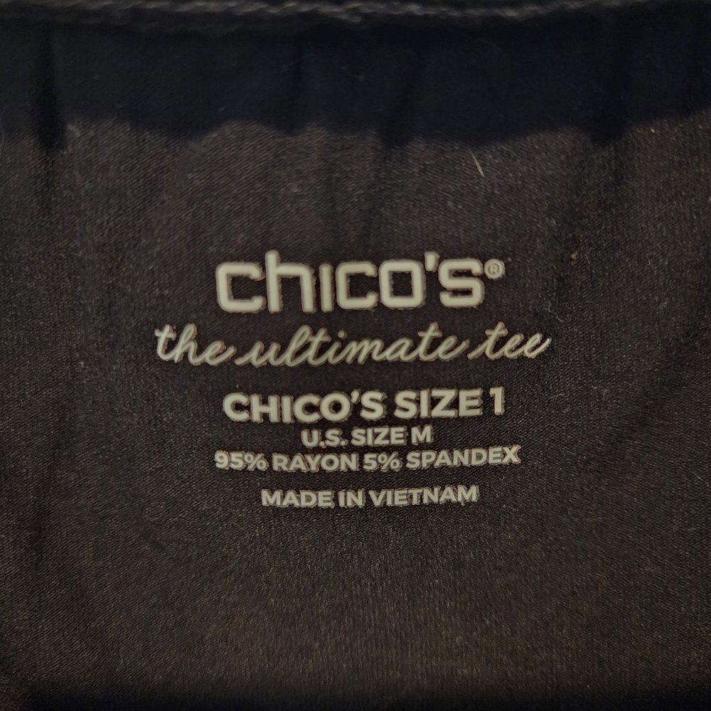 Chico's Touch of Cool Beaded Polished Tank, Size M, Like New - Picture 7 of 8